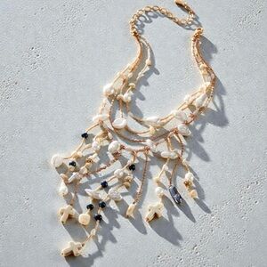 NWT Free People x Ariana Ost Something Beautiful Necklace in Ivory